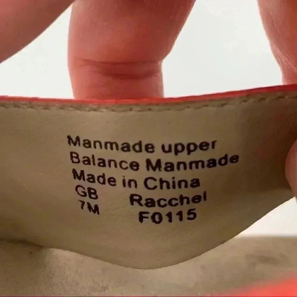 Giani Bernini Racchel sandals 7 orange faux patent leather flatforms flip flops - Picture 12 of 13